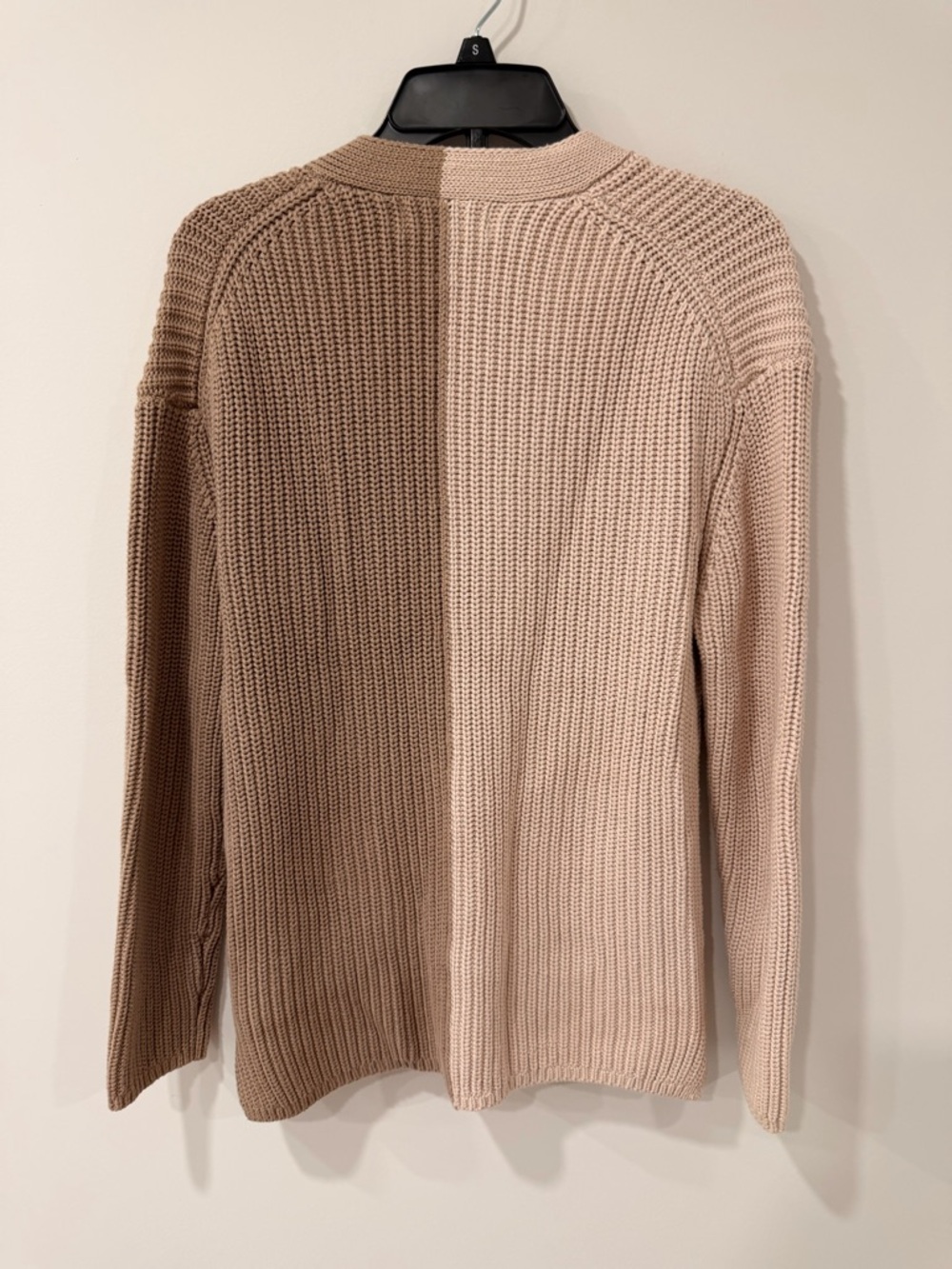 John + Jenn NWOT Evereve Maya Cotton Colorblock Knit Cardigan Size Small - Picture 3 of 7